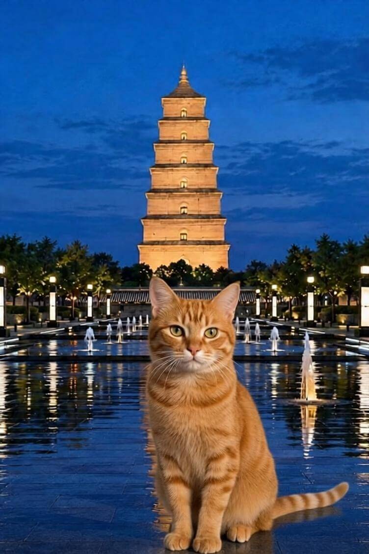 Giant Wild Goose Pagoda Close-up